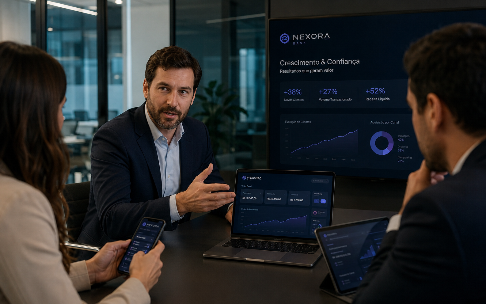 Finanças e empresas de tecnologia financeira