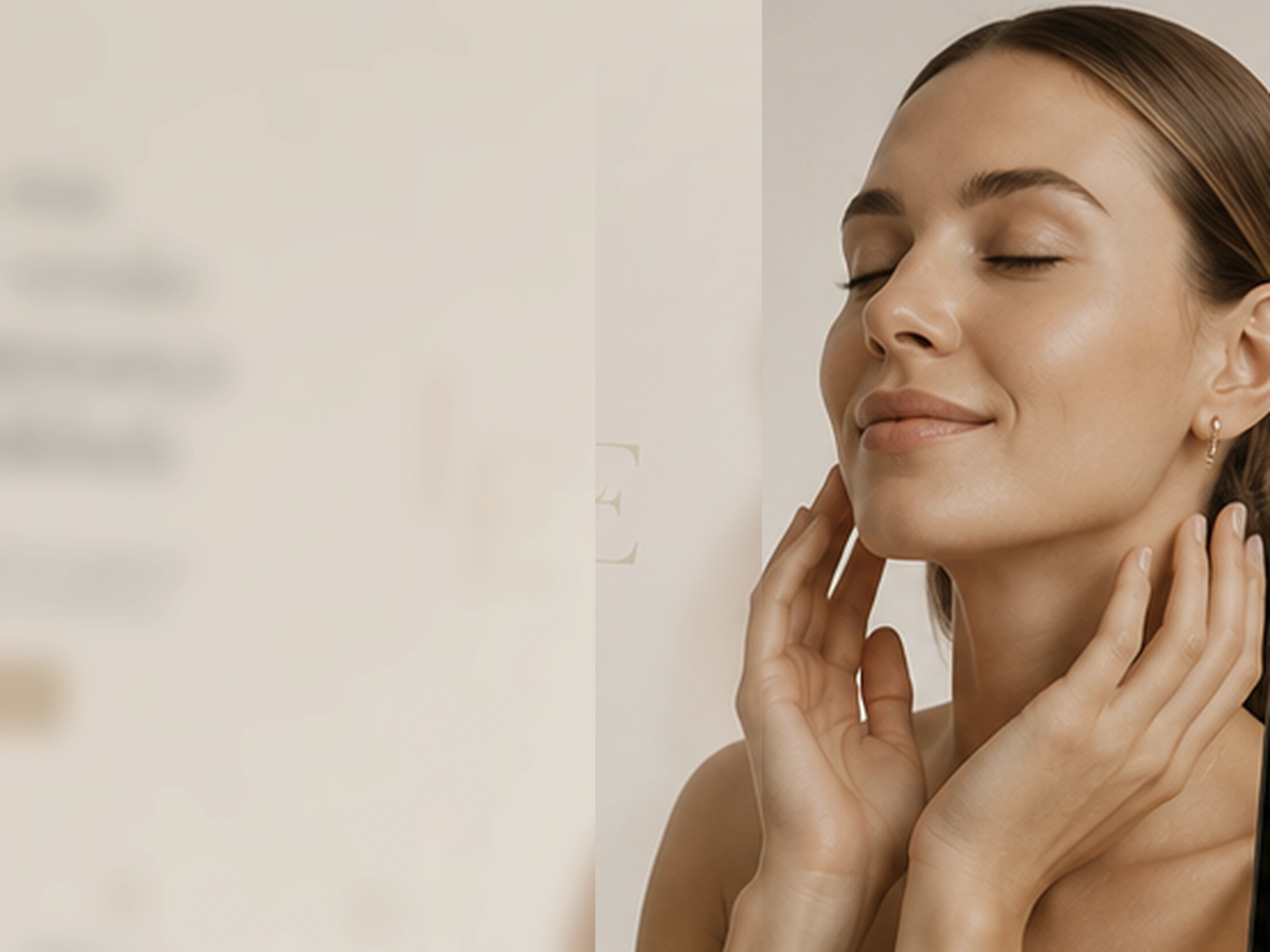 Luz natural e pele real para essência Lumina