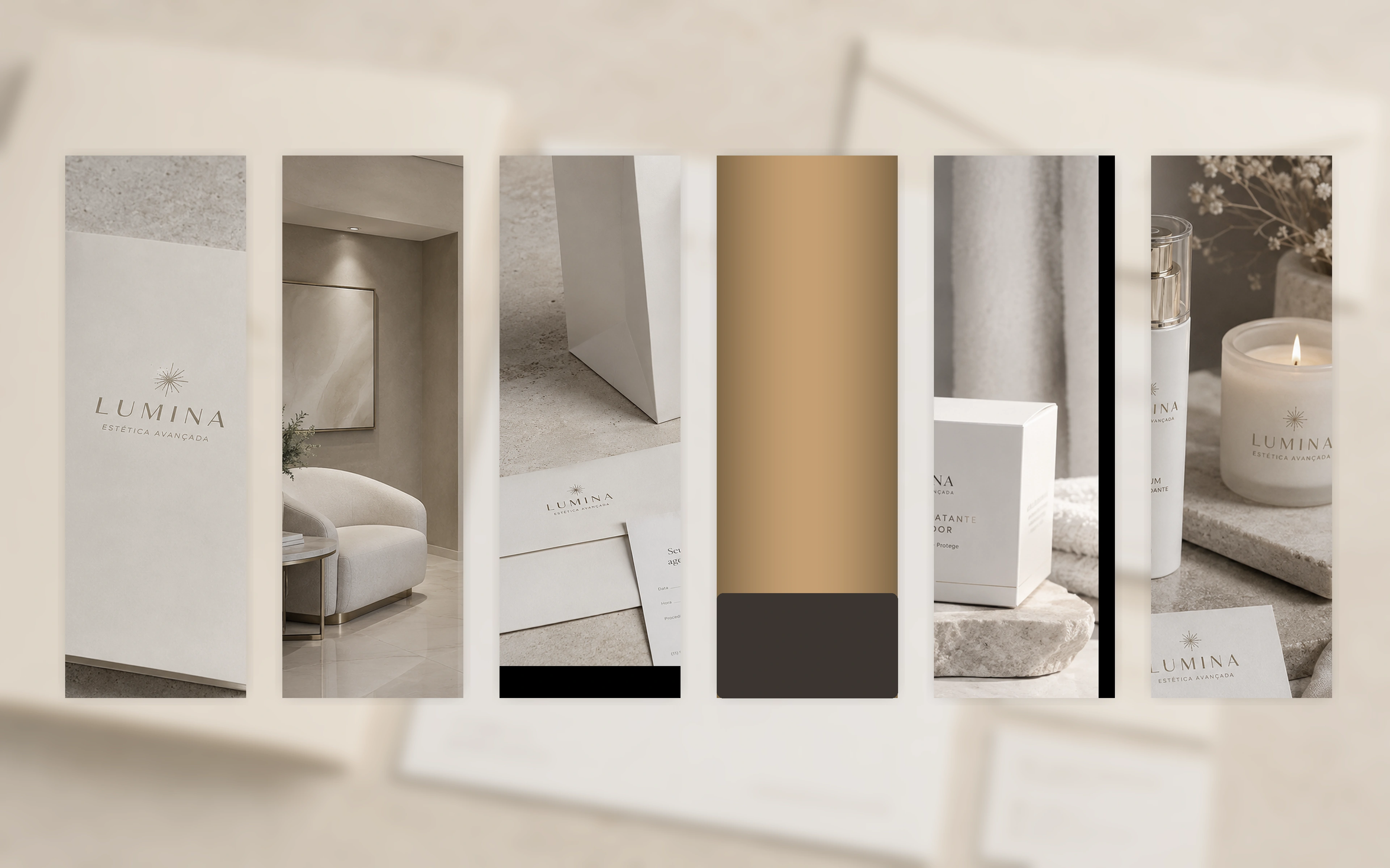 Materiais físicos na paleta Lumina