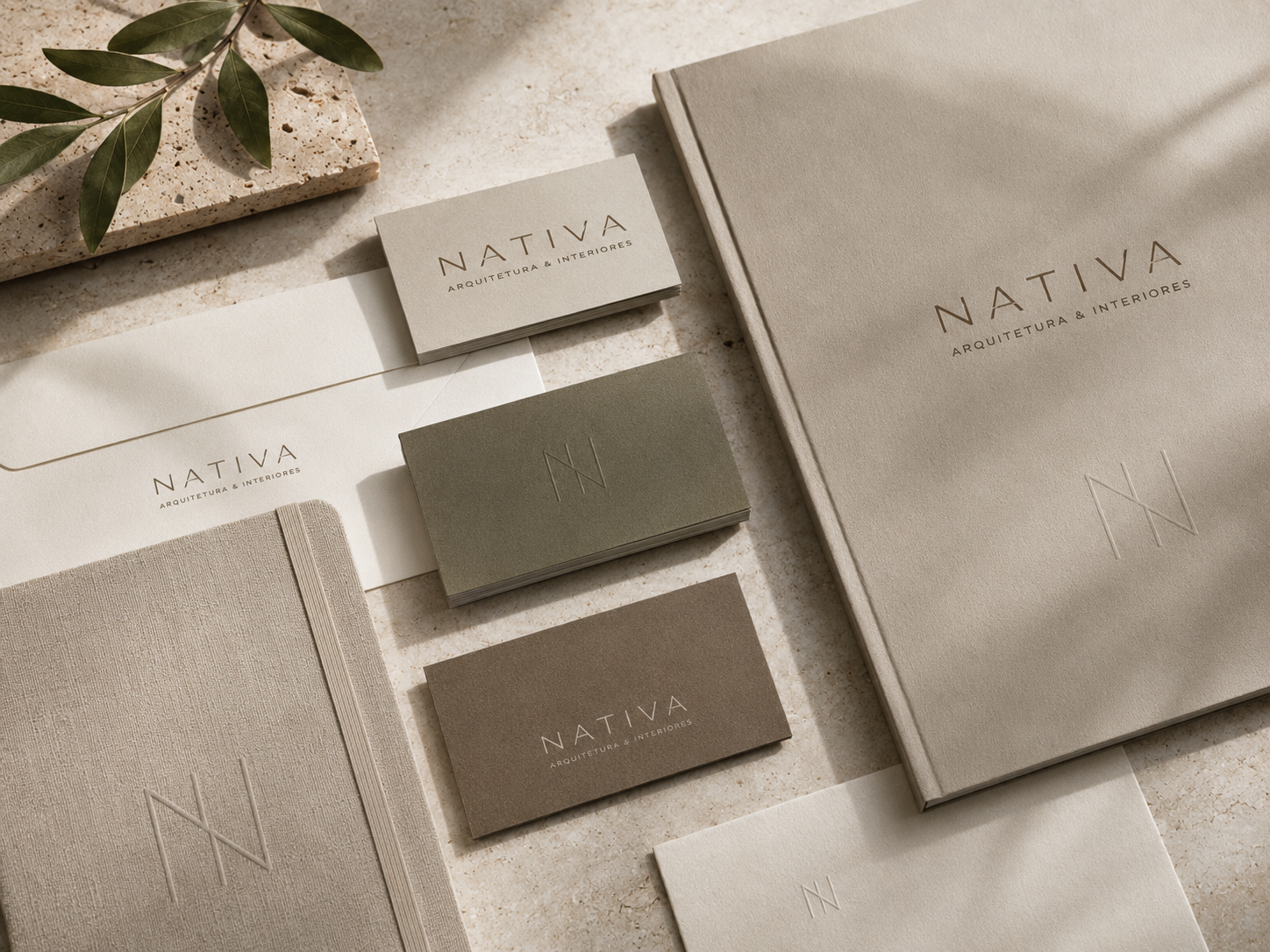 Papelaria premium — Nativa Arquitetura & Interiores