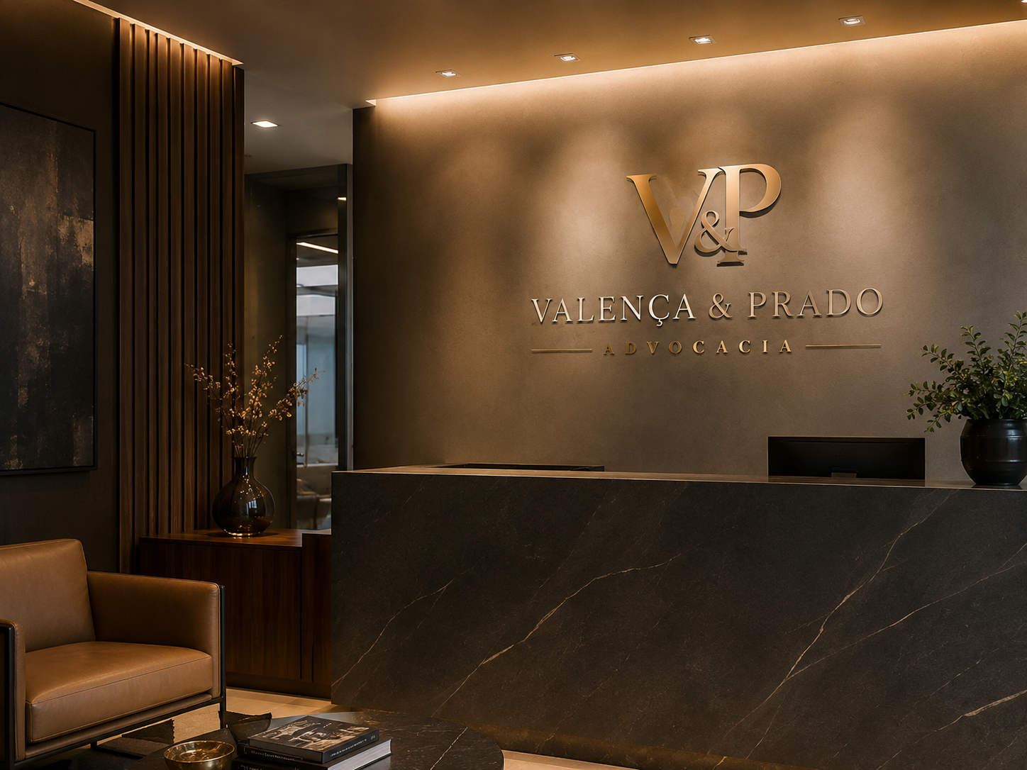 Recepção do escritório — Valença & Prado Advocacia