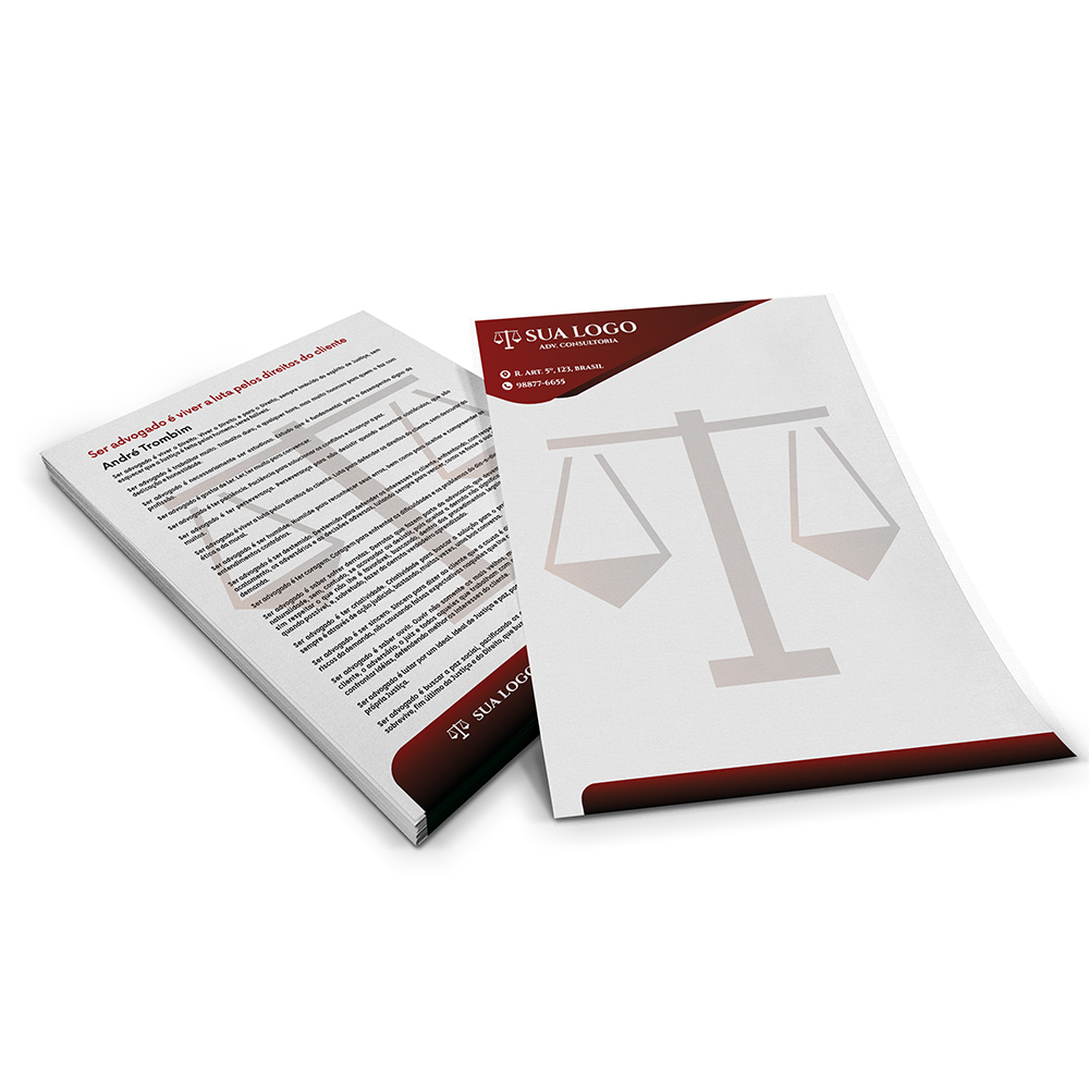 Papel Timbrado Apergaminhado 150g (150x210mm)