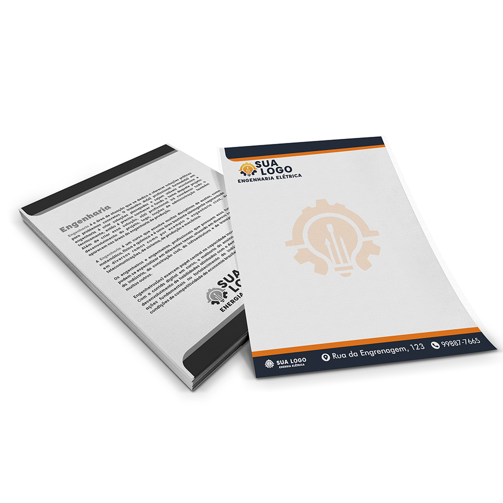 Papel Timbrado Apergaminhado 90g (150x210mm)