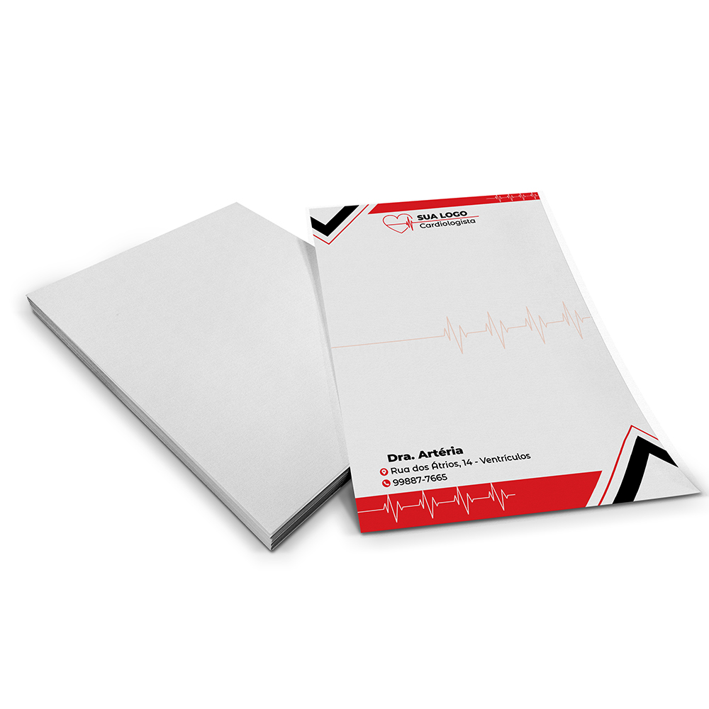 Papel Timbrado Apergaminhado 90g (150x210mm)