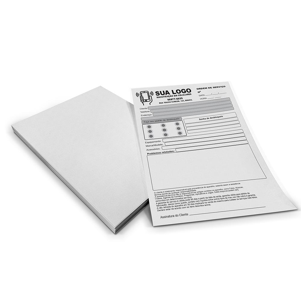 Comandas Apergaminhado 75g (150x210mm)