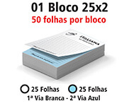 Blocos E Talões 25 Folhas Autocopiativo 56g 25x2 (210x300mm)