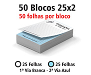 Blocos E Talões 25 Folhas Autocopiativo 56g 25x2 (210x300mm)