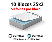 Blocos E Talões 25 Folhas Autocopiativo 56g 25x2 (105x150mm)