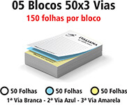 Blocos E Talões 50 Folhas Autocopiativo 56g 50x3 (150x210mm)