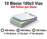 Blocos E Talões 100 Folhas Autocopiativo 56g 100x3 (210x300mm)