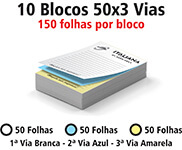 Blocos E Talões 50 Folhas Autocopiativo 56g 50x2 (75x105mm)