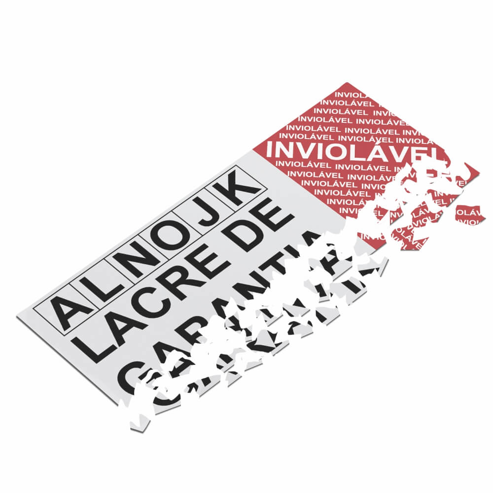 Adesivo Destrutível Casca de Ovo PVC 0,09mm (40x10mm)