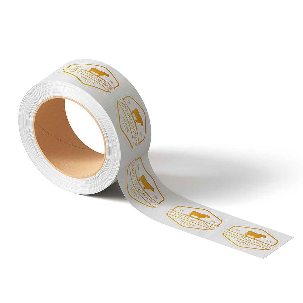 Rótulos Em Bobina Para Frios E Congelados Bopp Branco Com Hotstamping (Tamanho Personalizado)
