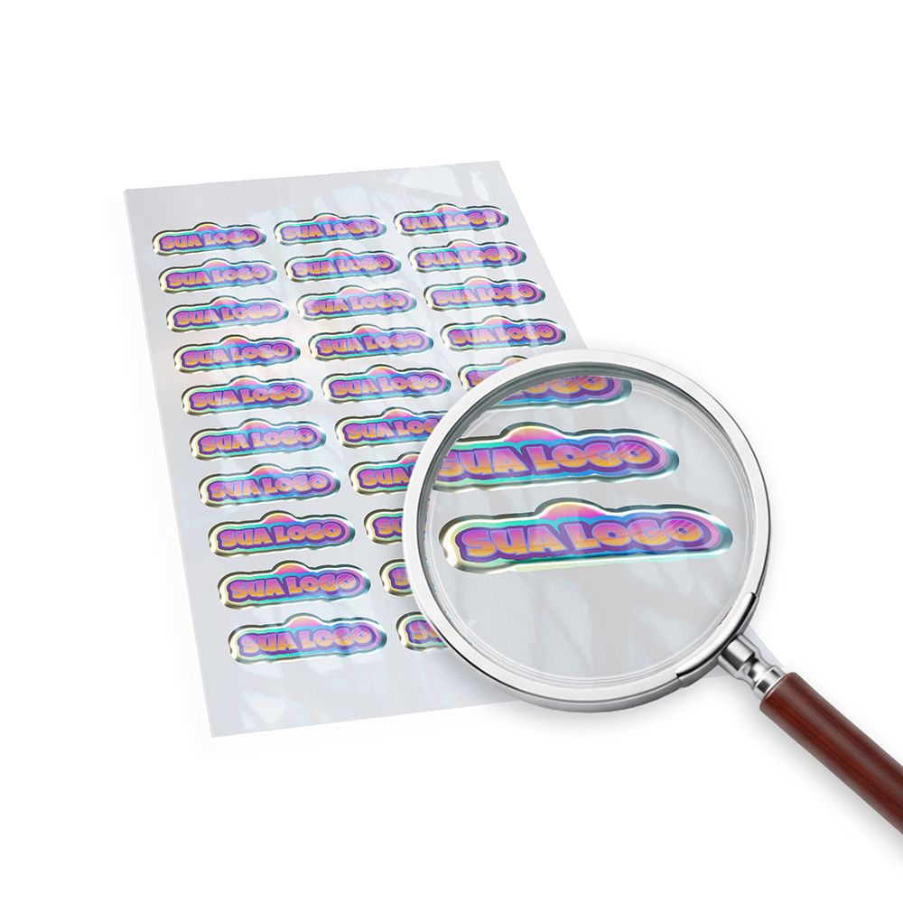 Adesivo Resinado Etiquetas Transparente (91x51mm)