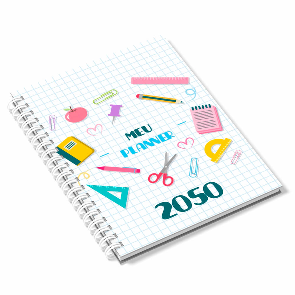 Agenda Planner 2026 Capa Couchê 150g No Papel Paraná 2mm Sem Verniz