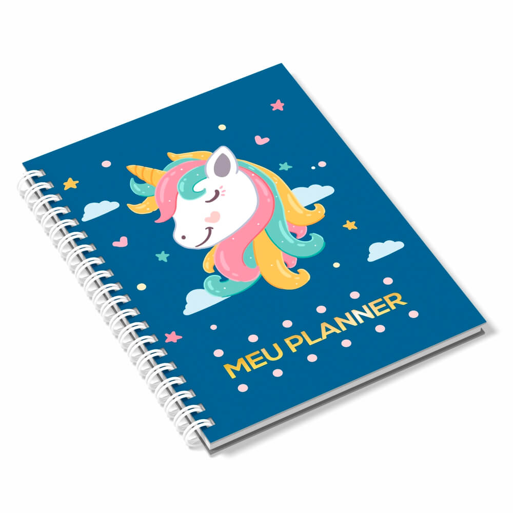 Agenda 2026 Miolo Personalizado Preto E Branco Capa Couchê 150g No Papel Paraná 2mm E Miolo Ap 75g Lam Fosca E Hotstamping Frente (150x210mm)