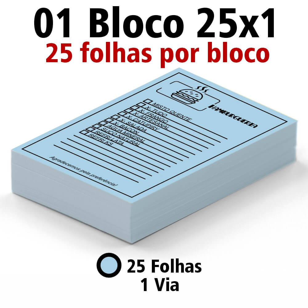 Blocos E Talões 25 Folhas Ap 75g 25x1 (150x210mm)
