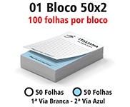 Blocos E Talões 50 Folhas Ap 75g 50x2 (75x105mm)