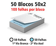 Blocos E Talões 50 Folhas Ap 75g 50x2 (75x105mm)