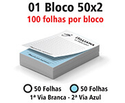 Blocos E Talões 50 Folhas Ap 75g 50x2 (105x150mm)
