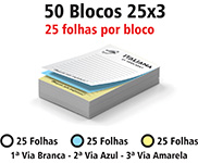 Blocos E Talões 25 Folhas Ap 75g 25x3 (75x105mm)