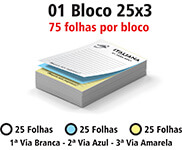 Blocos E Talões 25 Folhas Ap 75g 25x3 (105x150mm)