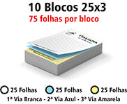 Blocos E Talões 25 Folhas Ap 75g 25x3 (105x150mm)