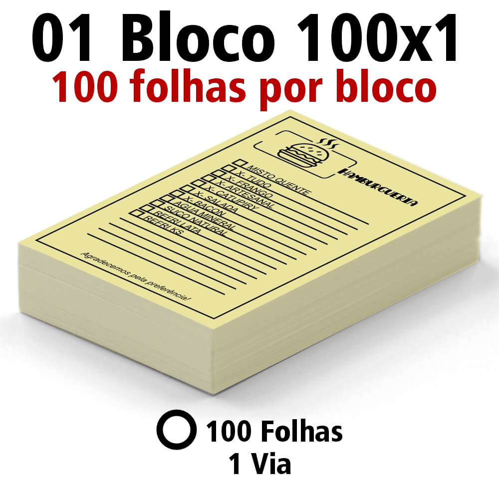 Blocos E Talões 100 Folhas Ap 75g 100x1 (105x150mm)