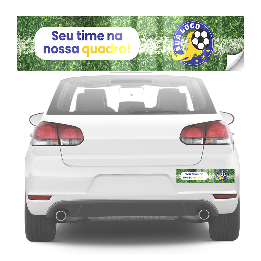 Adesivos Para Parachoque Bopp Branco Com Verniz Uv Total (460x100mm)