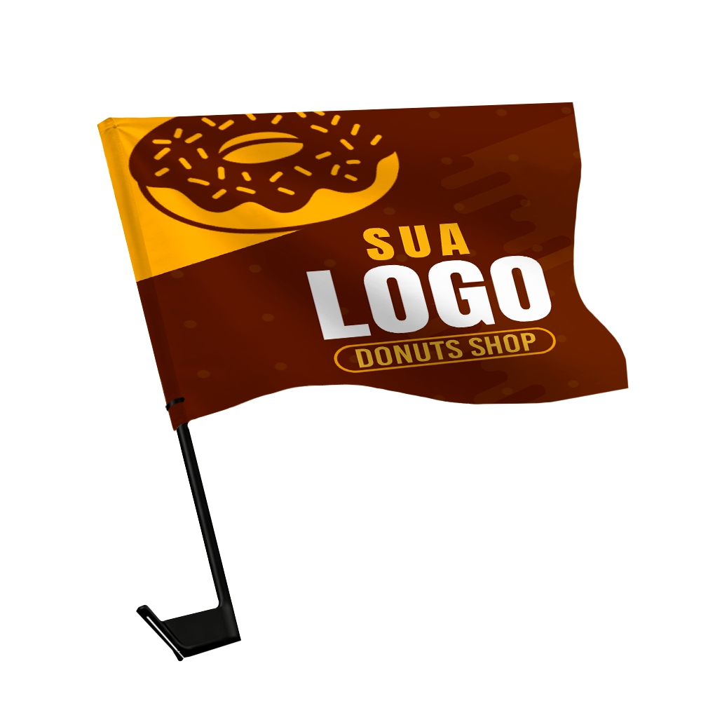 Bandeira Para Carro Com Haste Oxford (450x300mm)