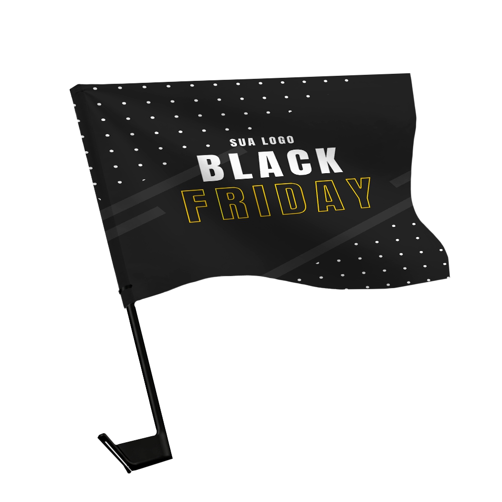 Bandeira Para Carro Com Haste Oxford (450x300mm)