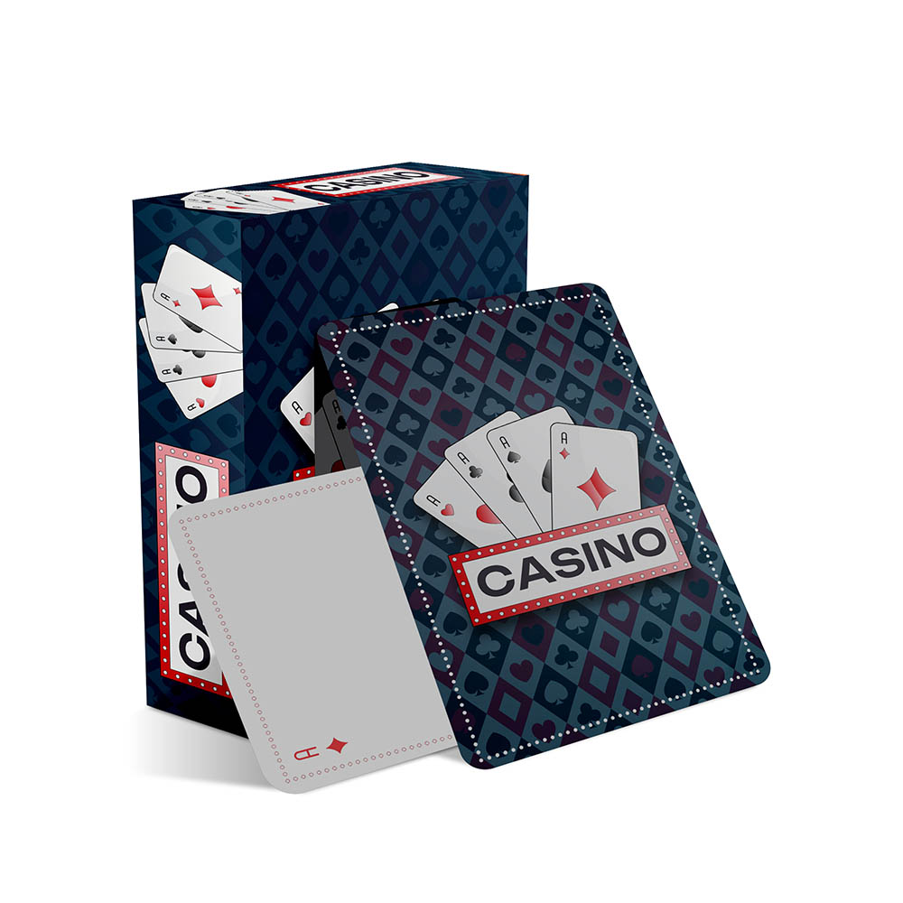 Baralho Simples 54 Cartas Baralho Com Cartas Personalizadas Couchê 300g Com Laminação Fosca