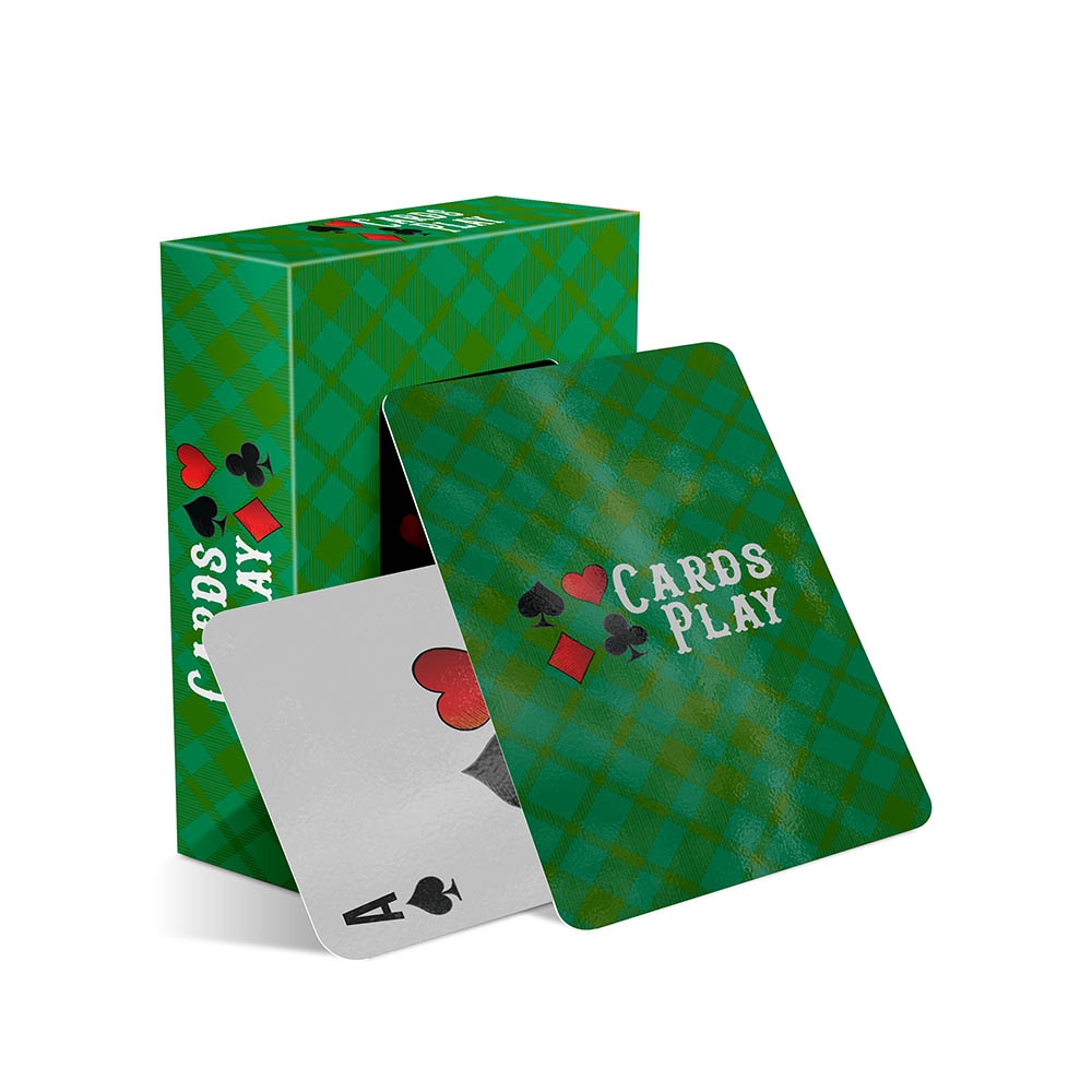 Baralho Simples 54 Cartas Baralho Com Cartas Personalizadas Couchê 250g Com Laminação Brilho