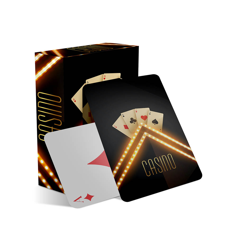 Baralho Simples 54 Cartas Baralho Com Cartas Personalizadas Couchê 300g Com Laminação Fosca