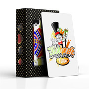 Baralho Simples 54 Cartas Baralho Com Cartas Personalizadas Pvc 0,50 Premium Branco