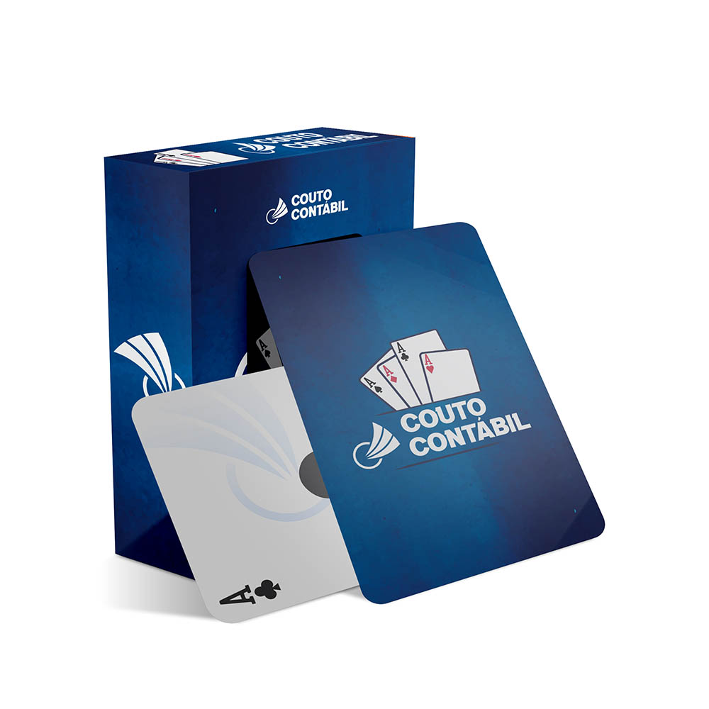 Baralho Simples 54 Cartas Baralho Com Cartas Personalizadas Couchê 250g Com Laminação Fosca