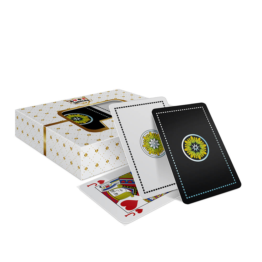 Baralho Duplo 108 Cartas Baralho Com Caixa Padrão Couchê 300g Com Laminação Fosca