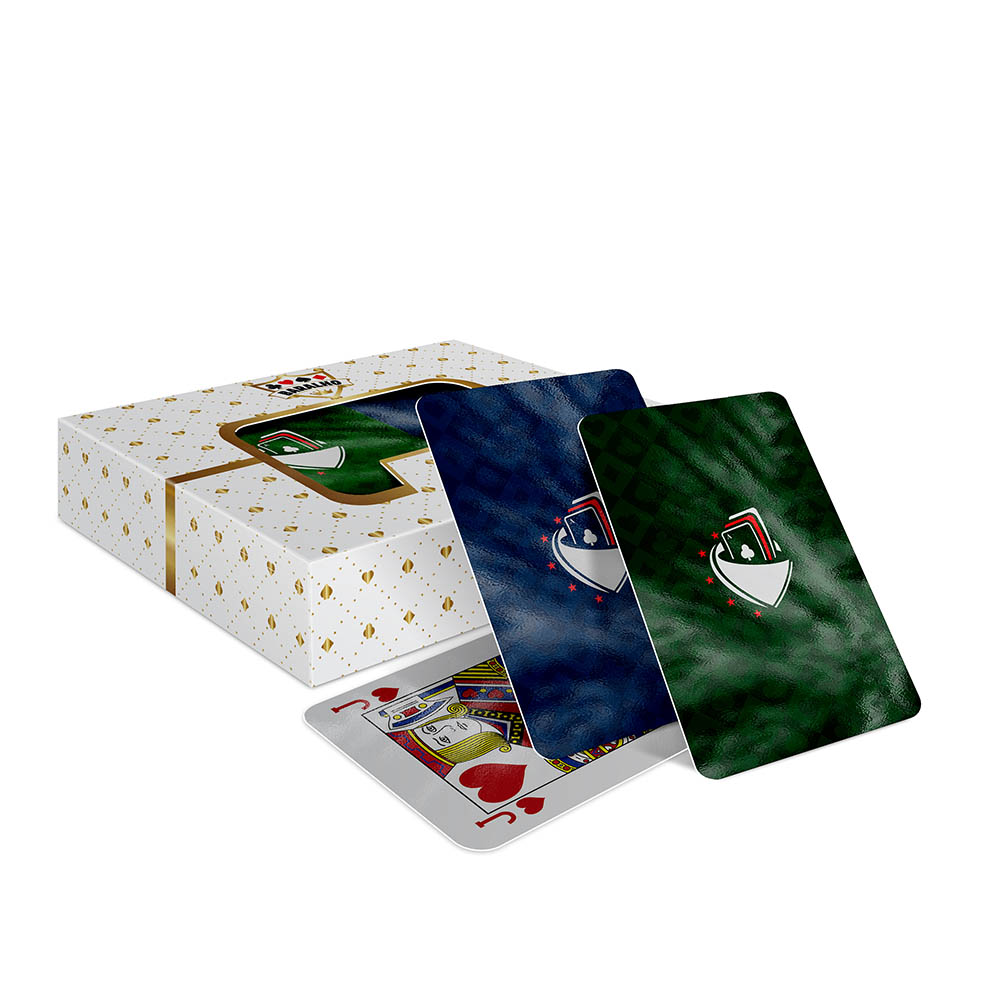 Baralho Duplo 108 Cartas Baralho Com Caixa Padrão Couchê 300g Com Laminação Brilho