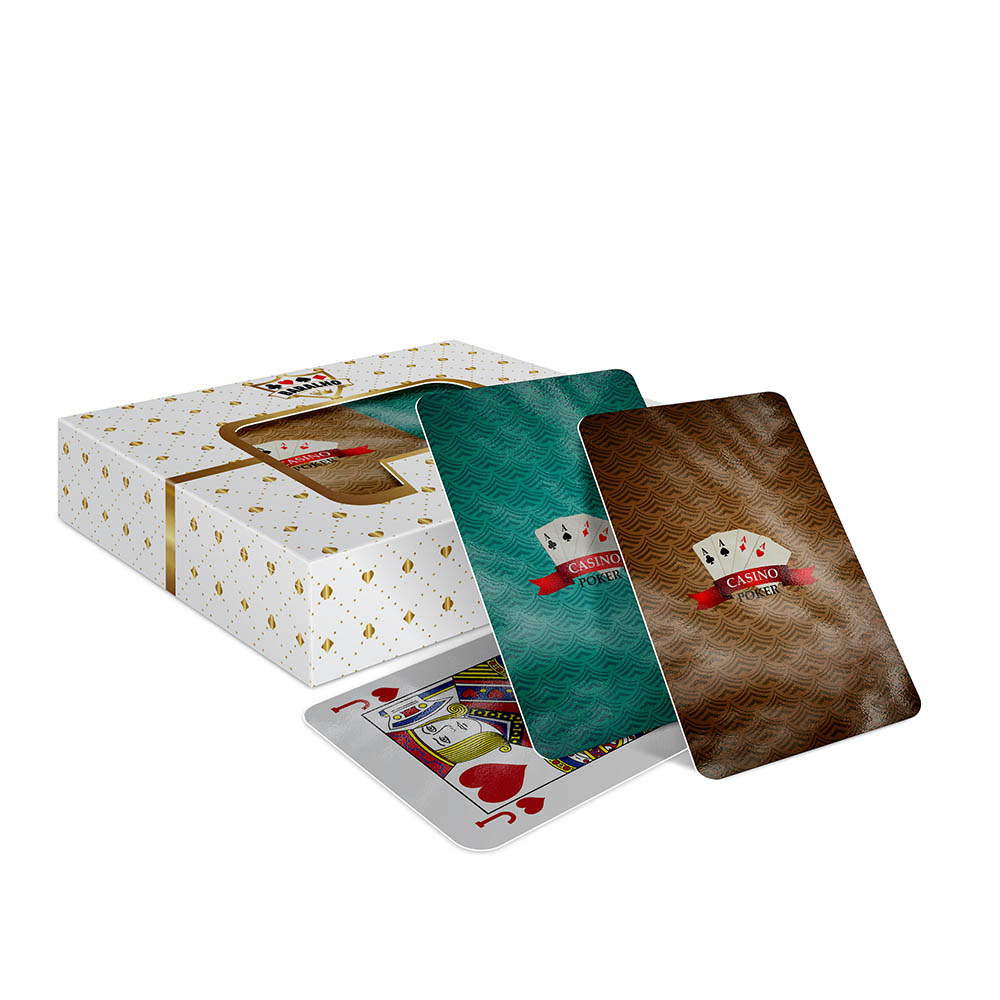 Baralho Duplo 108 Cartas Baralho Com Caixa Padrão Couchê 250g Com Laminação Brilho