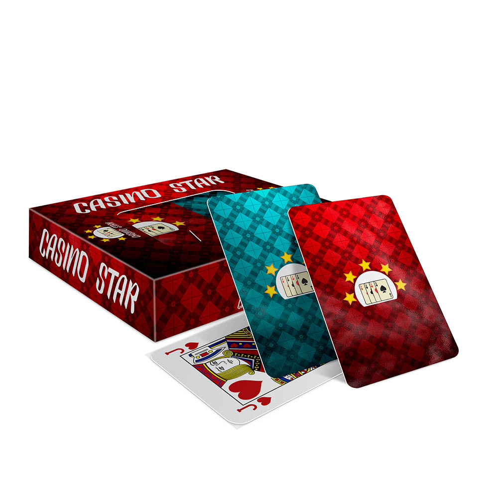 Baralho Duplo 108 Cartas Baralho Com Caixa Personalizada Couchê 300g Com Laminação Brilho