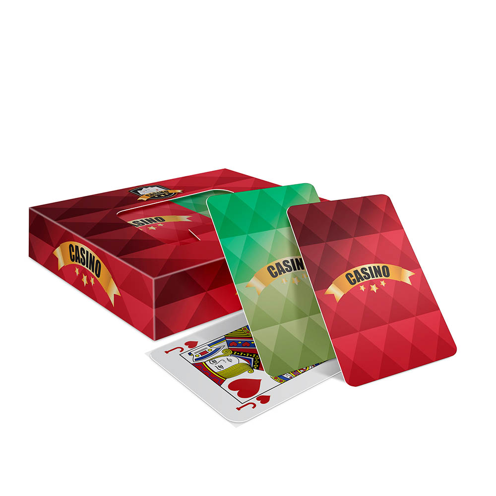 Baralho Duplo 108 Cartas Baralho Com Caixa Personalizada Couchê 250g Com Laminação Fosca