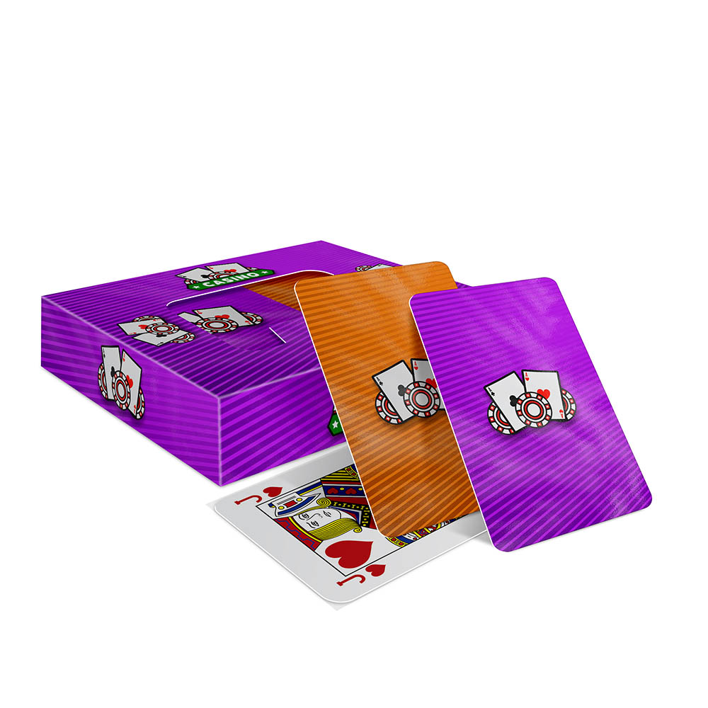 Baralho Duplo 108 Cartas Baralho Com Caixa Personalizada Couchê 250g Com Laminação Brilho