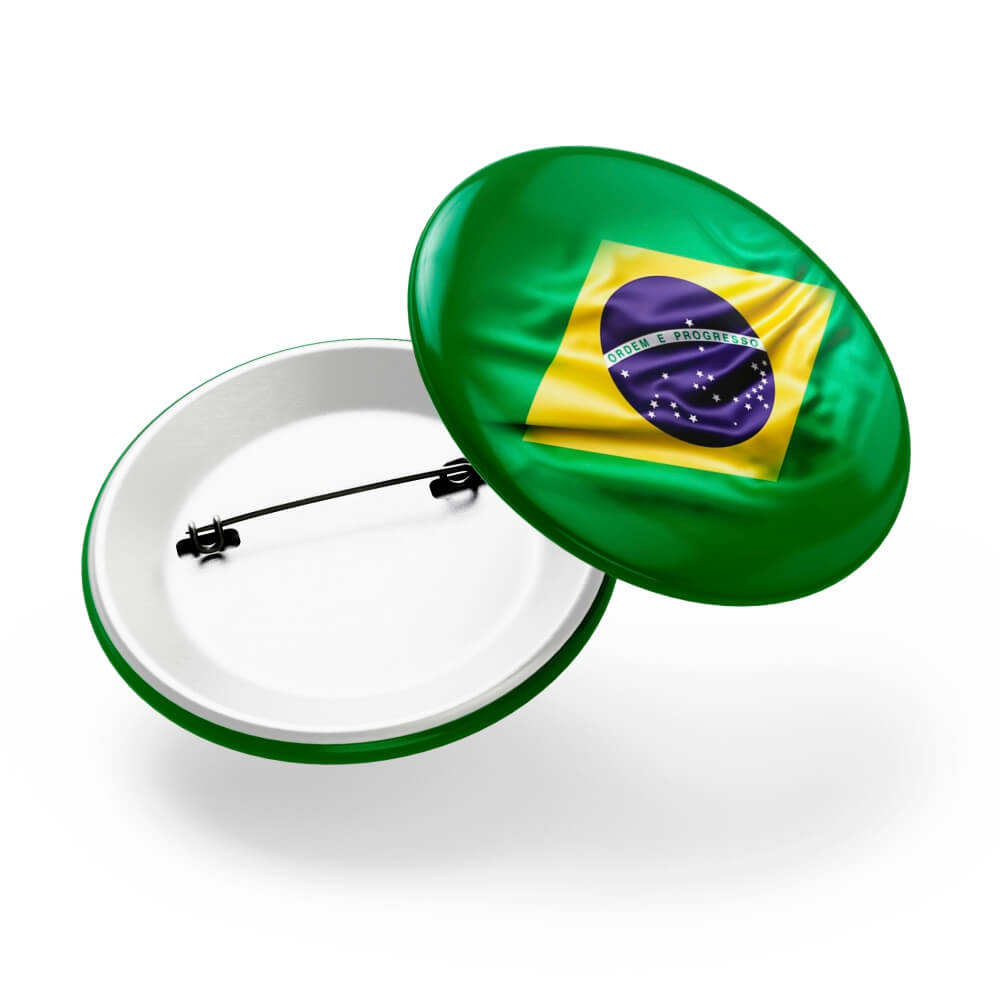 Bottons E Pins Personalizados Com Alfinete Modelo Redondo (45mm)