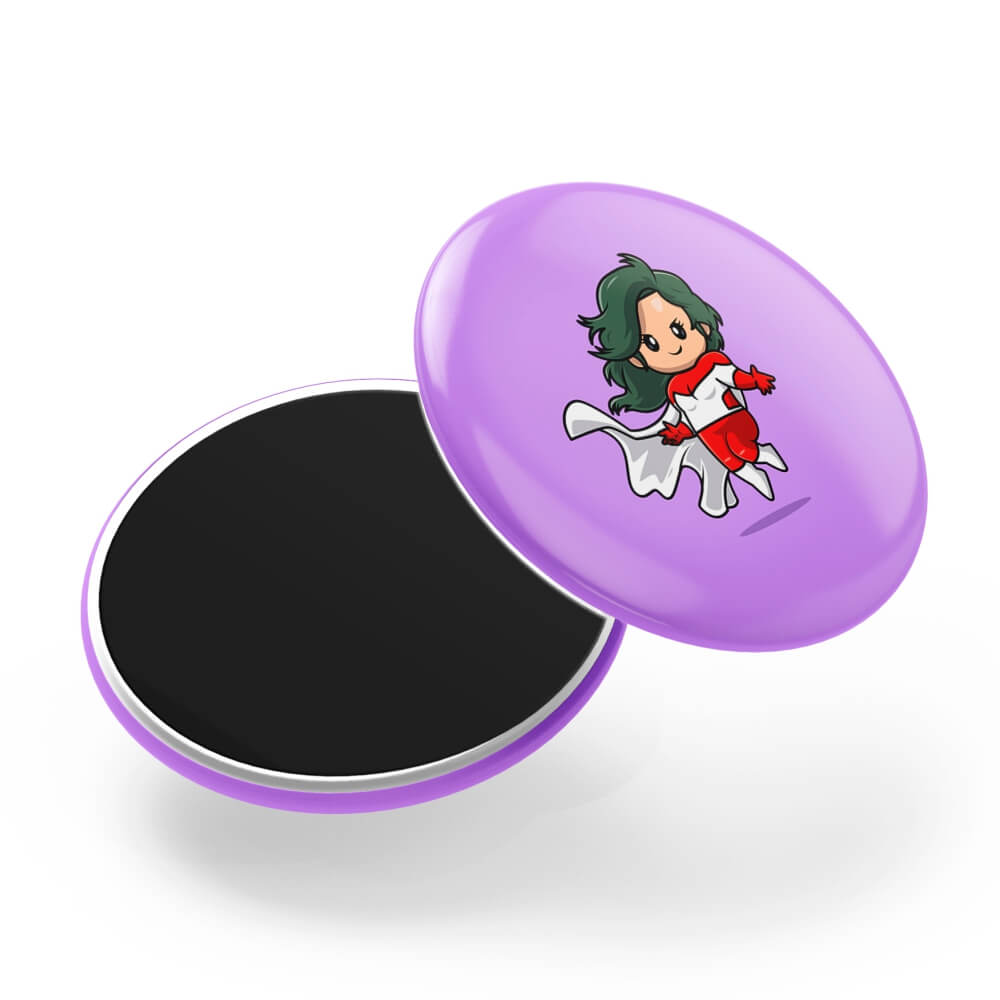 Bottons E Pins Personalizados Com Manta Magnética Modelo Redondo Para Geladeira (35mm)