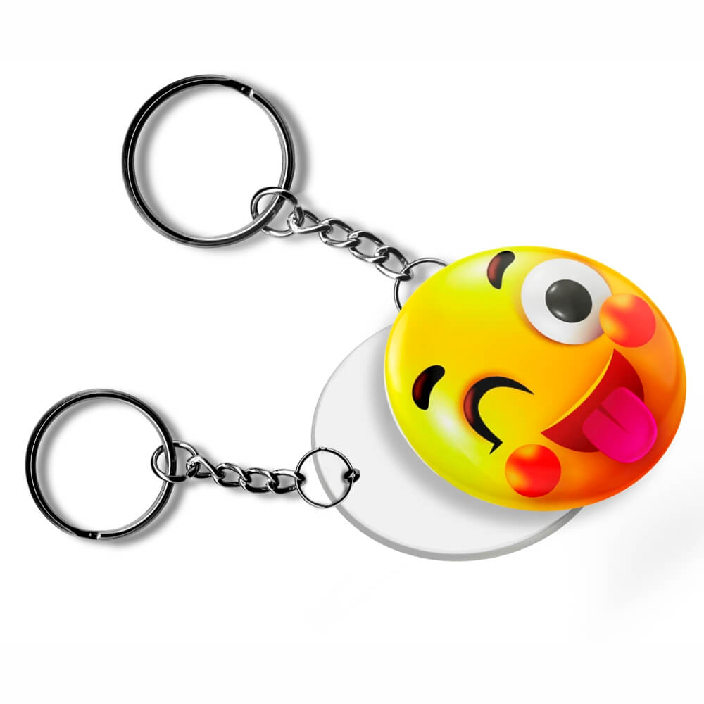 Bottons E Pins Personalizados Uma Face Com Chaveiro Modelo Redondo 55mm