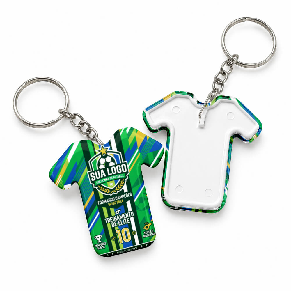 Bottons E Pins Personalizados Uma Face Com Chaveiro Modelo Camisa (59x60mm)