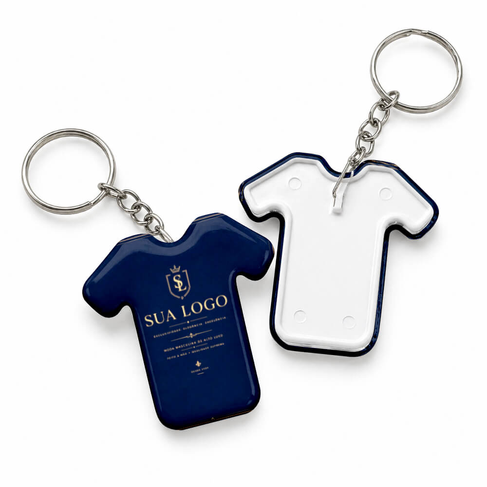 Bottons E Pins Personalizados Uma Face Com Chaveiro Modelo Camisa (59x60mm)