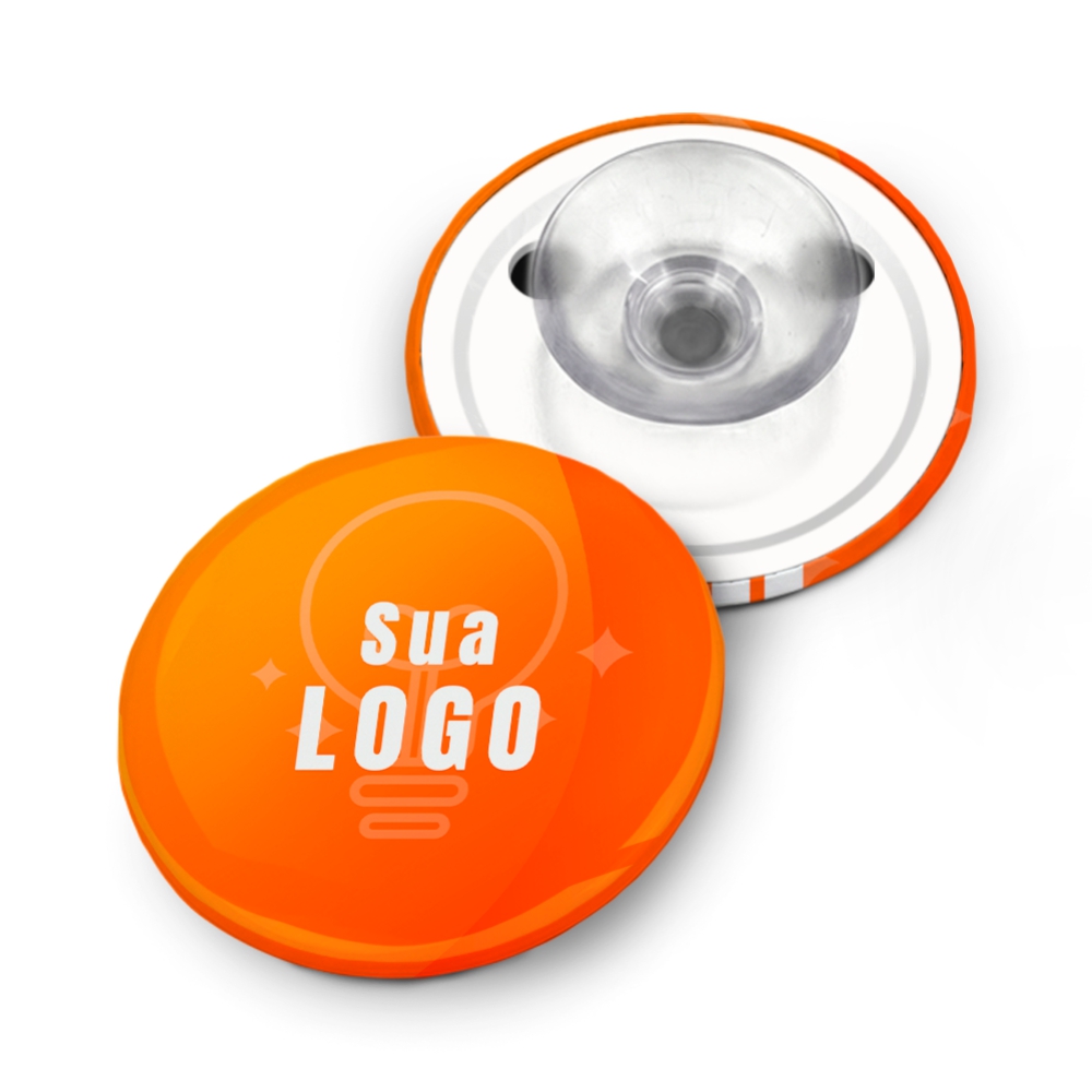 Bottons E Pins Personalizados Com Ventosa Modelo Redondo (35mm)
