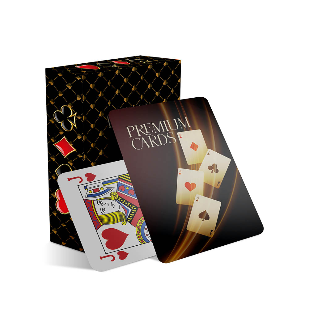 Baralho Simples 54 Cartas Baralho Com Caixa Padrão Couchê 250g Com Laminação Fosca