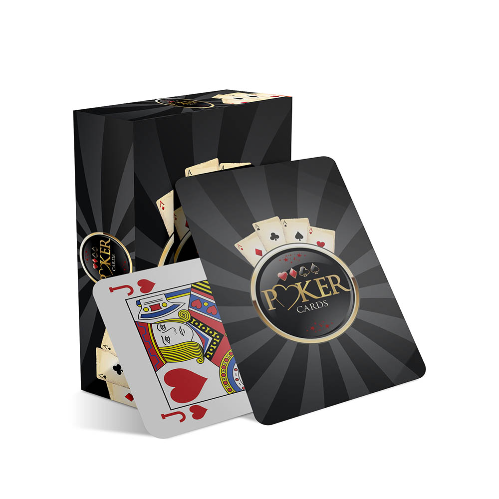 Baralho Simples 54 Cartas Baralho Com Caixa Personalizada Couchê 300g Com Laminação Fosca